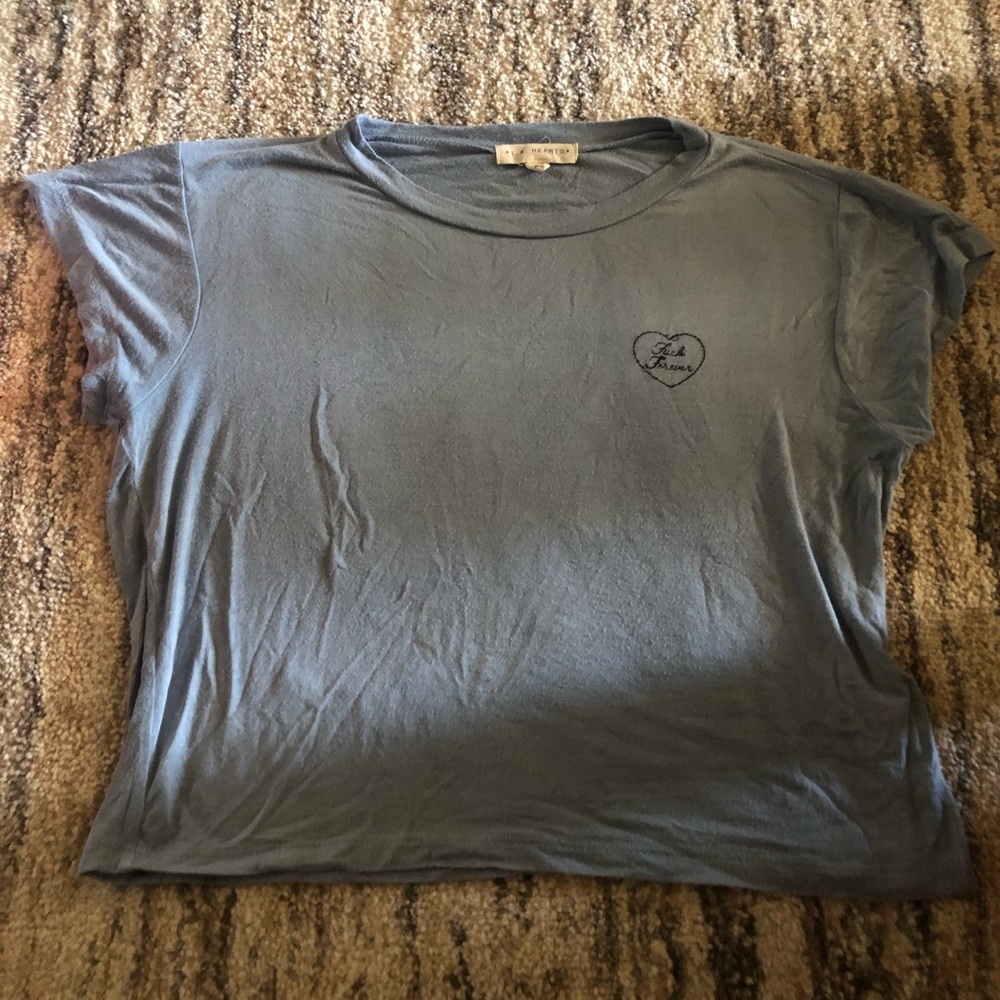 la hearts crop top